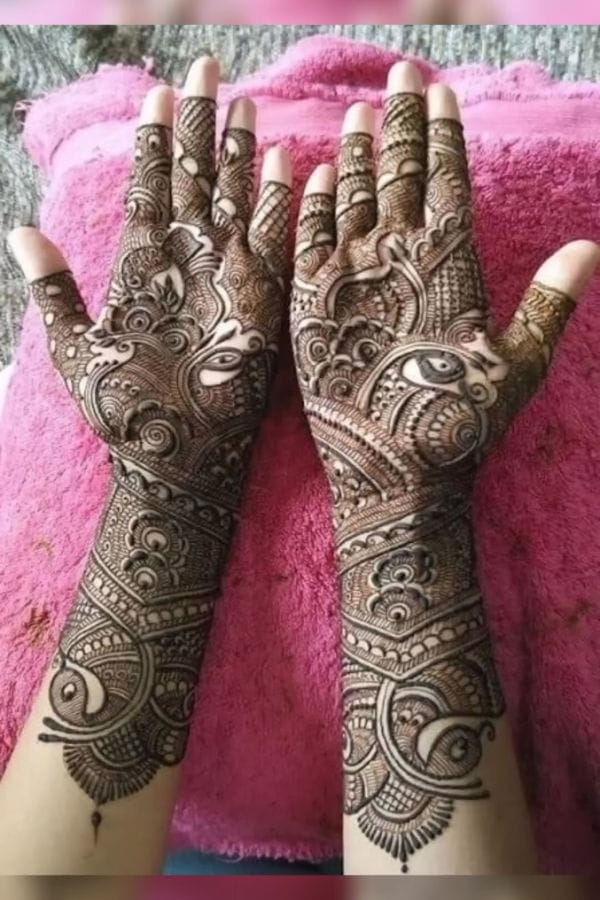 Arabic Front Hand Mehndi Designs