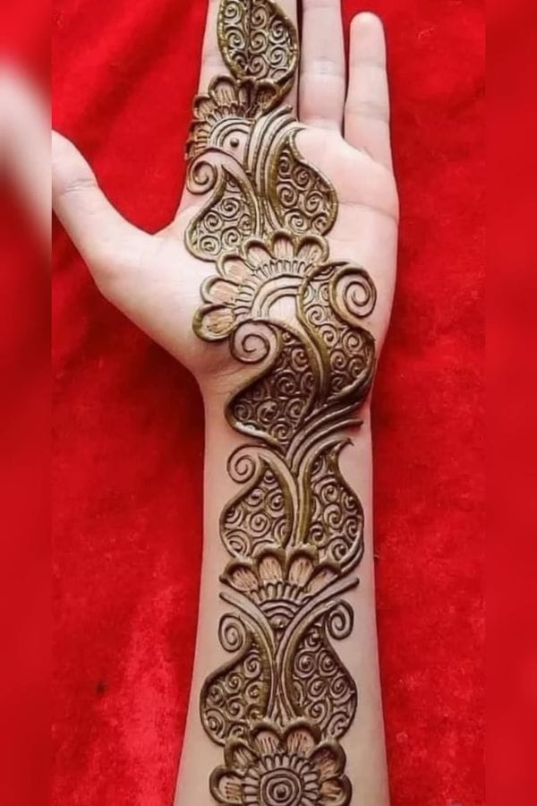 Arabic Front Hand Mehndi Designs