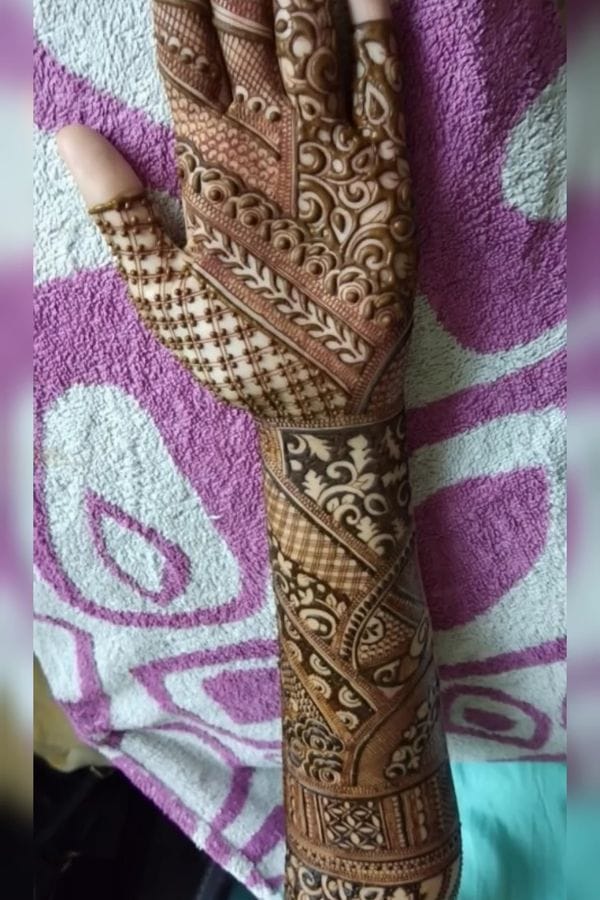 Arabic Front Hand Mehndi Designs