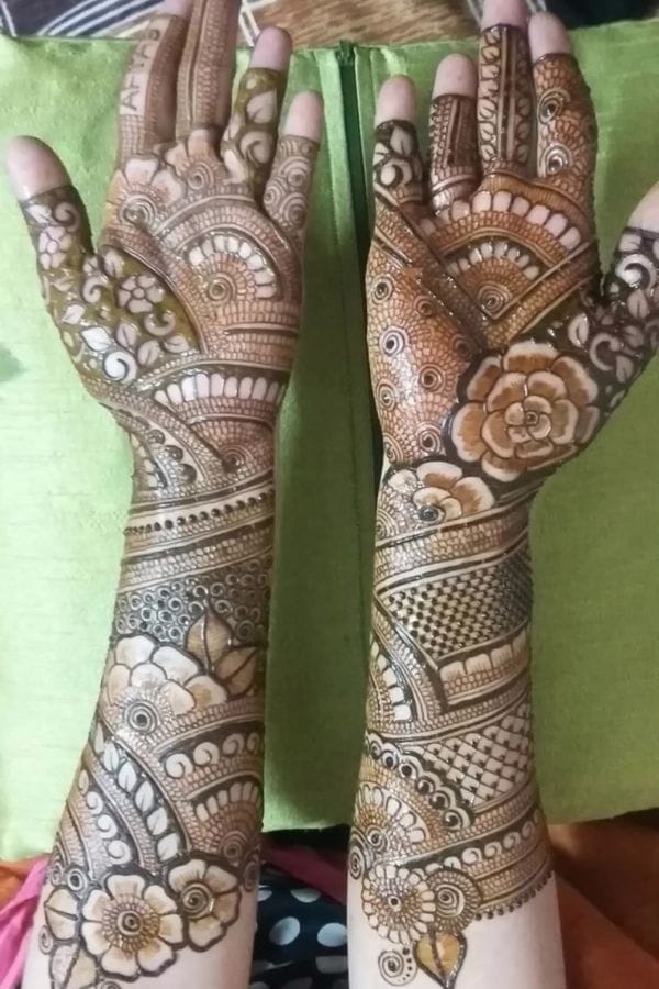 Arabic Front Hand Mehndi Designs