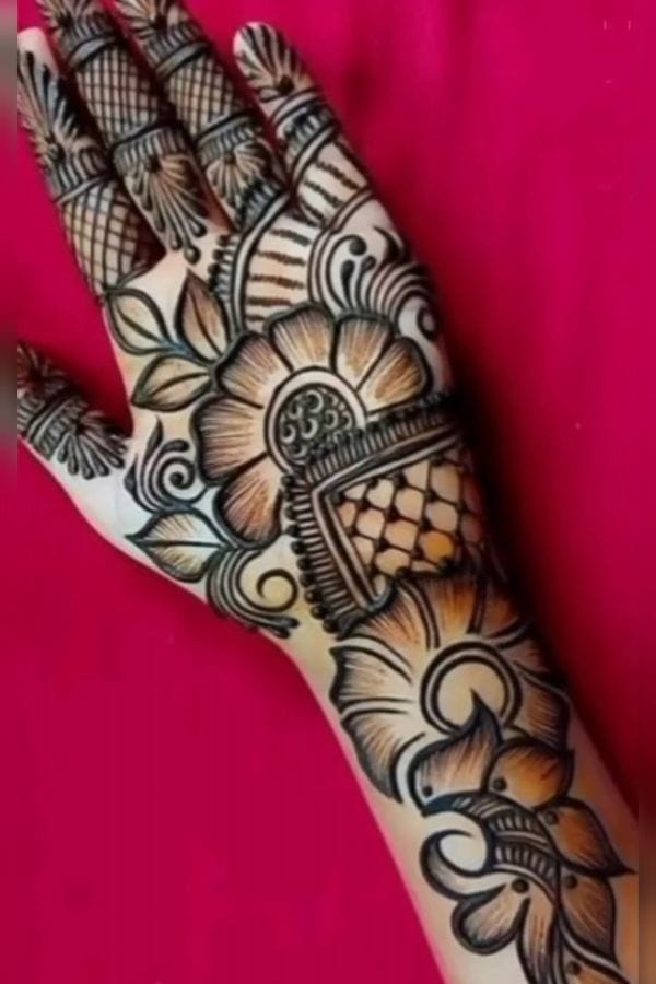 Arabic Front Hand Mehndi Designs
