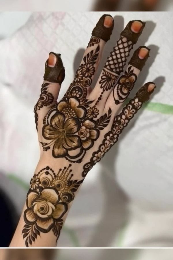 Arabic Front Hand Mehndi Designs