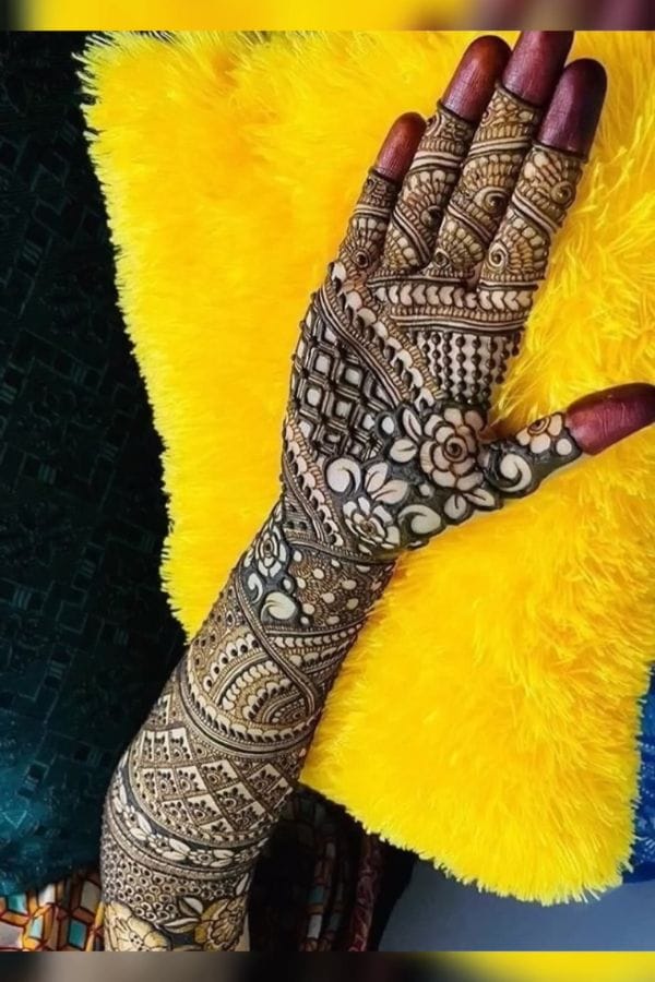 Arabic Front Hand Mehndi Designs