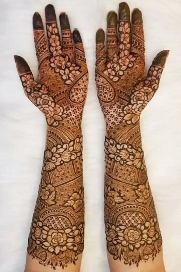 Front Hand Mehndi Designs