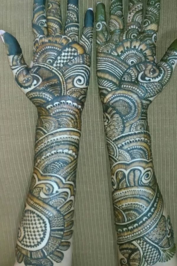 Front Hand Mehndi Designs
