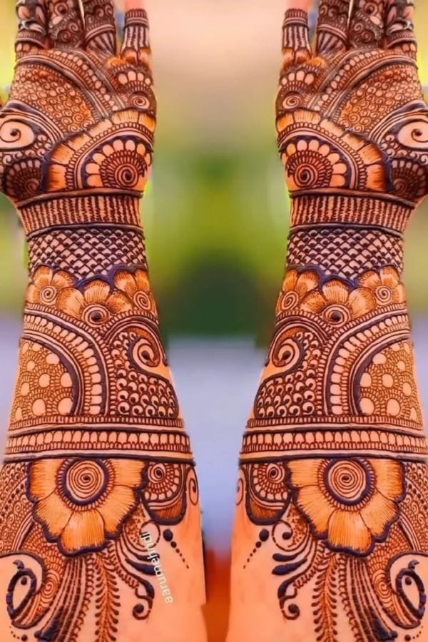 Front Hand Mehndi Designs