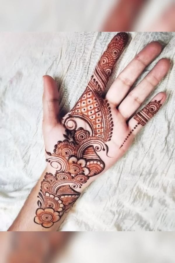 Front Hand Mehndi Designs