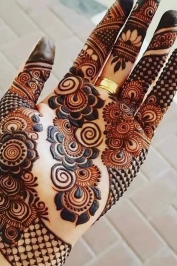 Front Hand Mehndi Designs