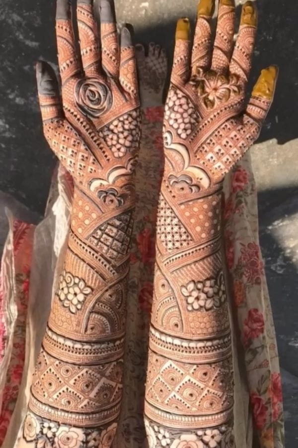 Front Hand Mehndi Designs