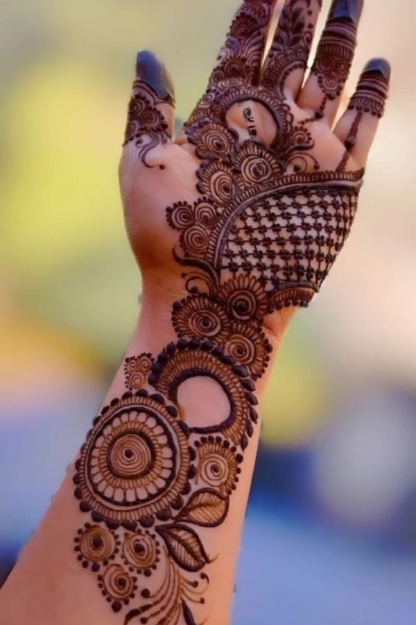 Front Hand Mehndi Designs