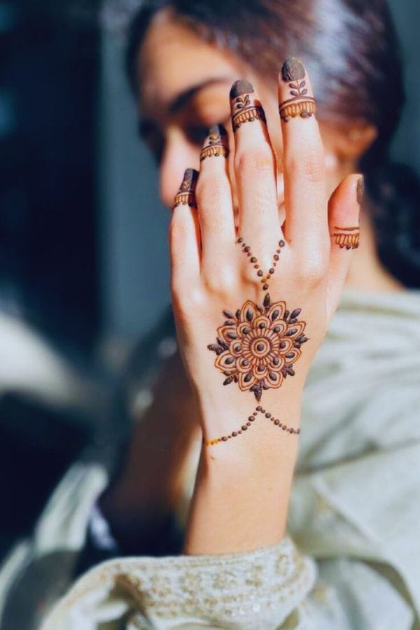 Minimalist Mehndi for the Subtle Bride (7)