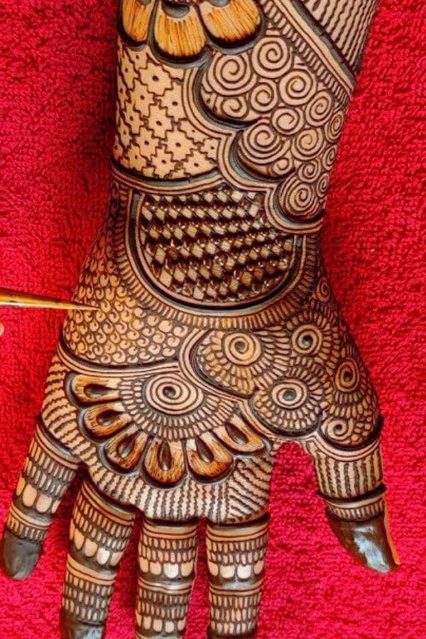 2025 front hand mehndi designs