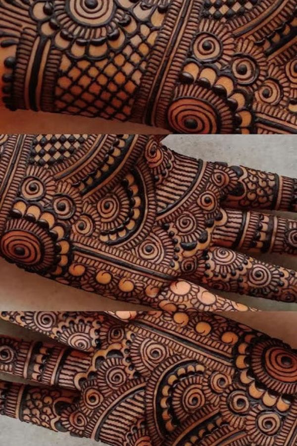 2025 front hand mehndi designs
