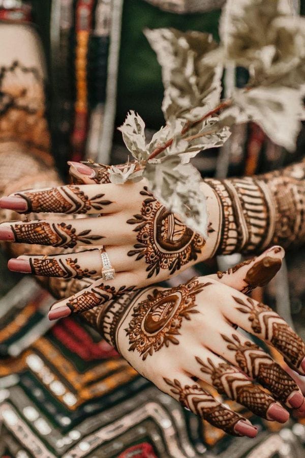 Simple Arabic Mehndi Designs for the Back Hand (14)