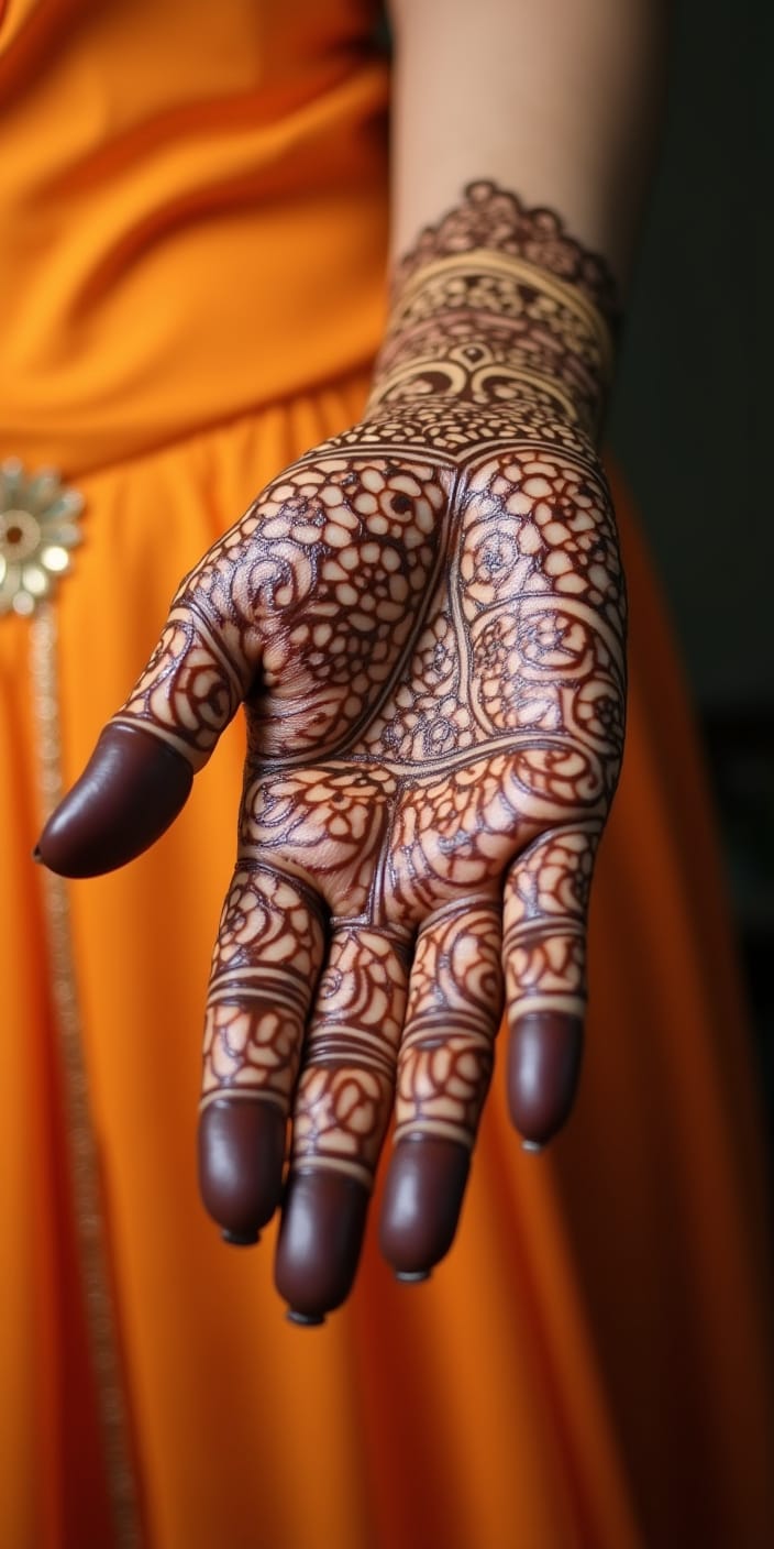 Full Hand Mehndi Design Photos