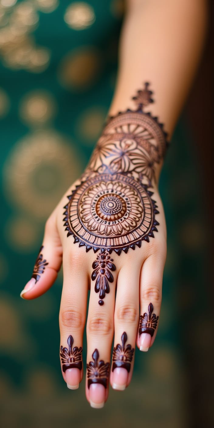 Full Hand Mehndi Design Photos