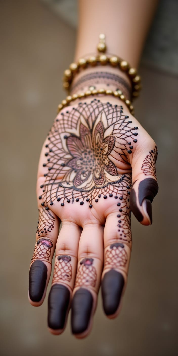Full Hand Mehndi Design Photos
