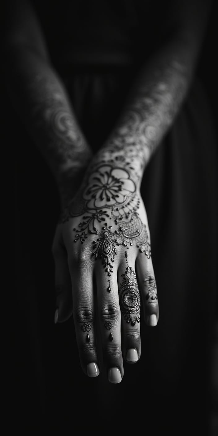 Full Hand Mehndi Design Photos