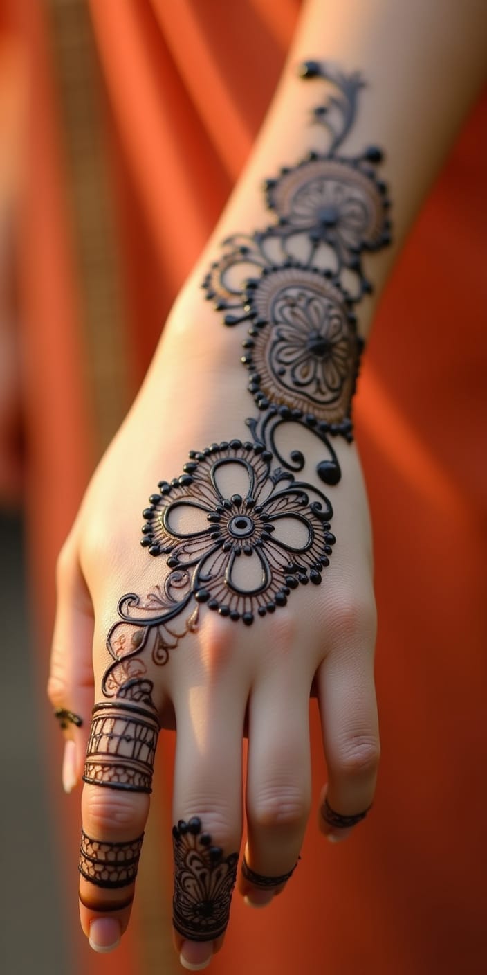 Simple Unique Hand Mehndi Design