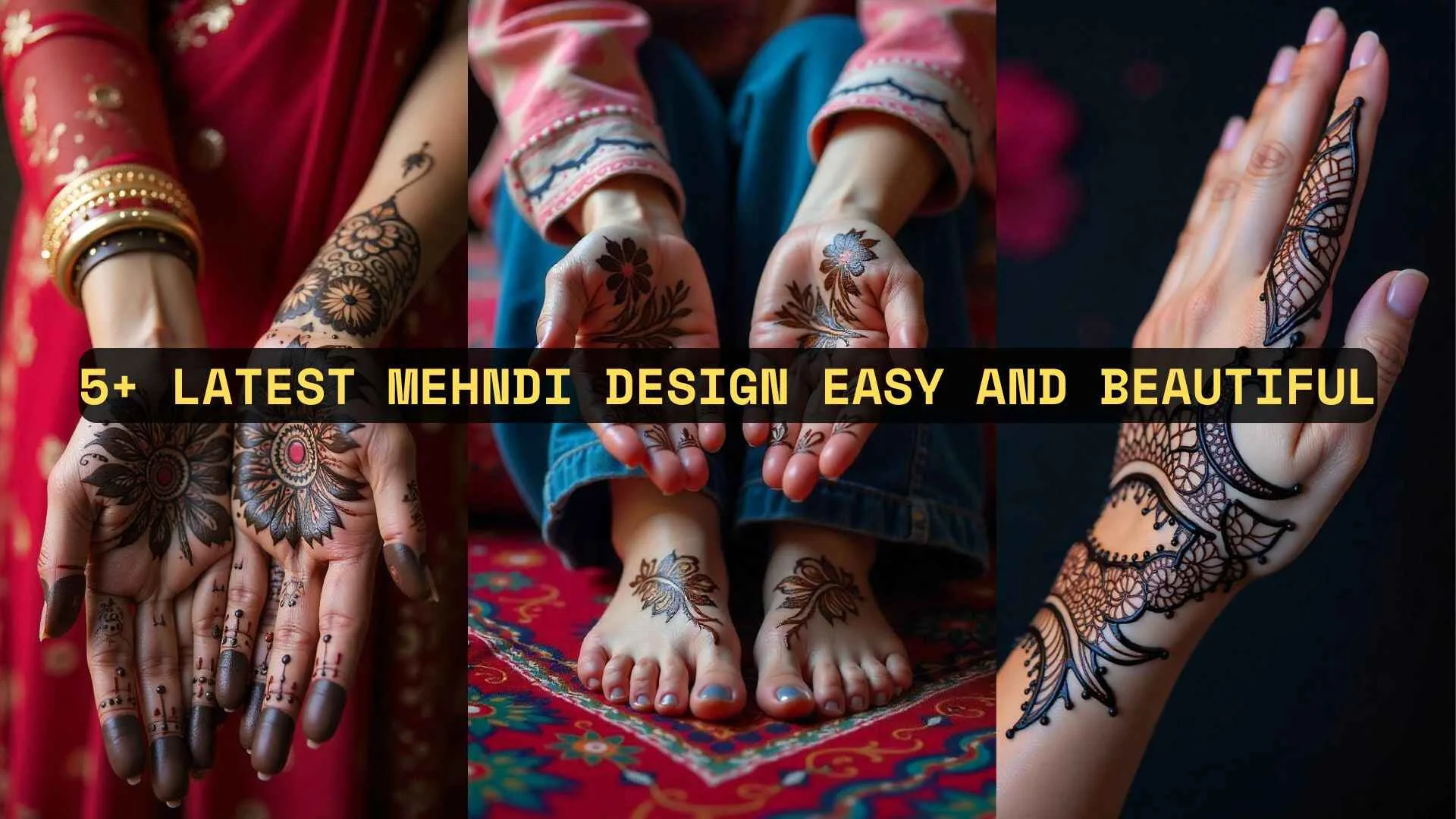 5+ Latest Mehndi Design Easy and Beautiful