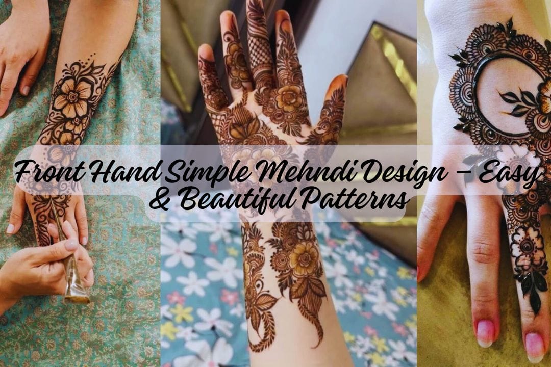 Front Hand Simple Mehndi Design
