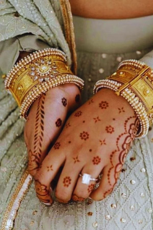 Geometric Shapes Mehndi Designs