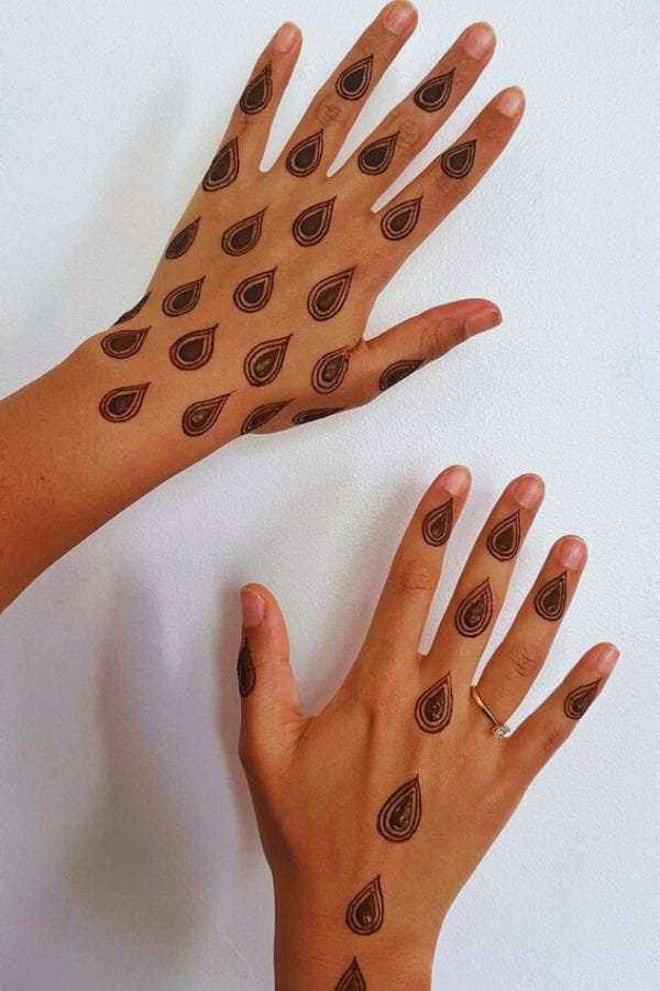 Paisley Mehndi Designs